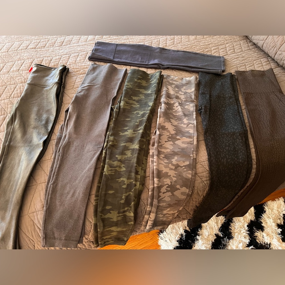 SPANX lot of 7 pair of Spanx leggings XL L